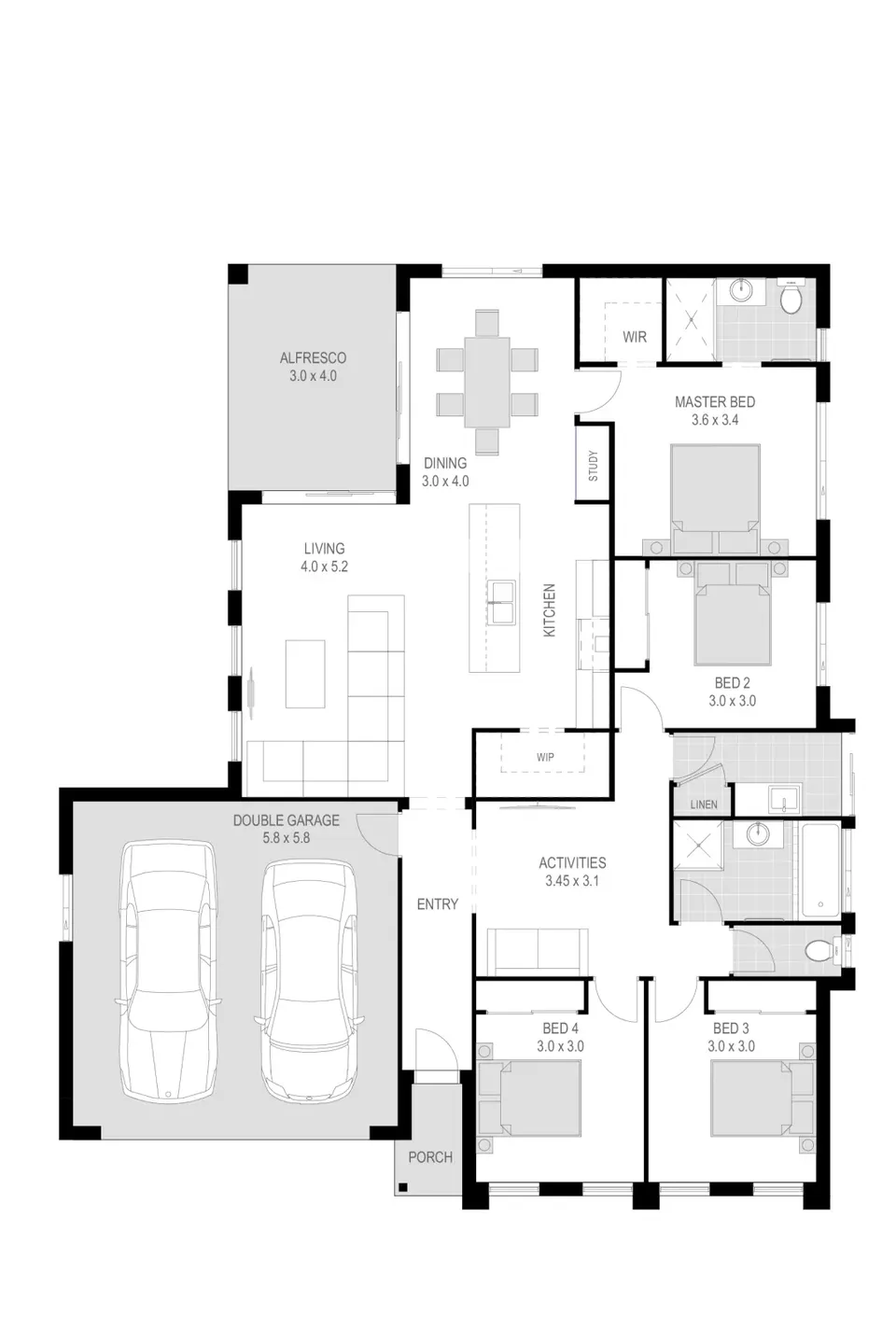 Zinnia floorplan